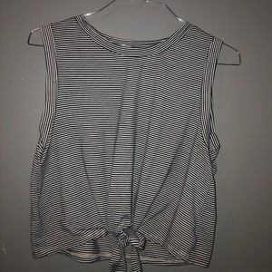 black and white striped shirt